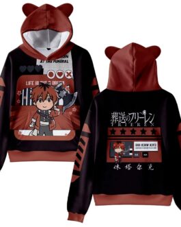 Frieren Anime Stark Hoodie with Ears