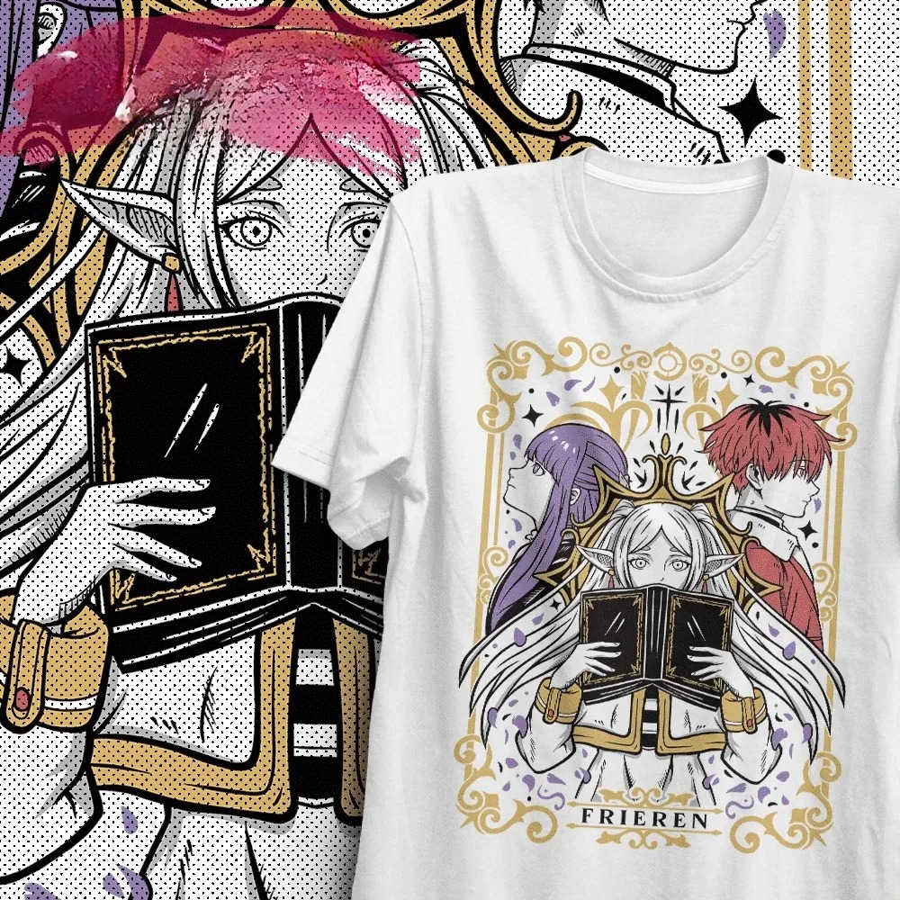 Frieren Anime Vintage Shirt - Image 2
