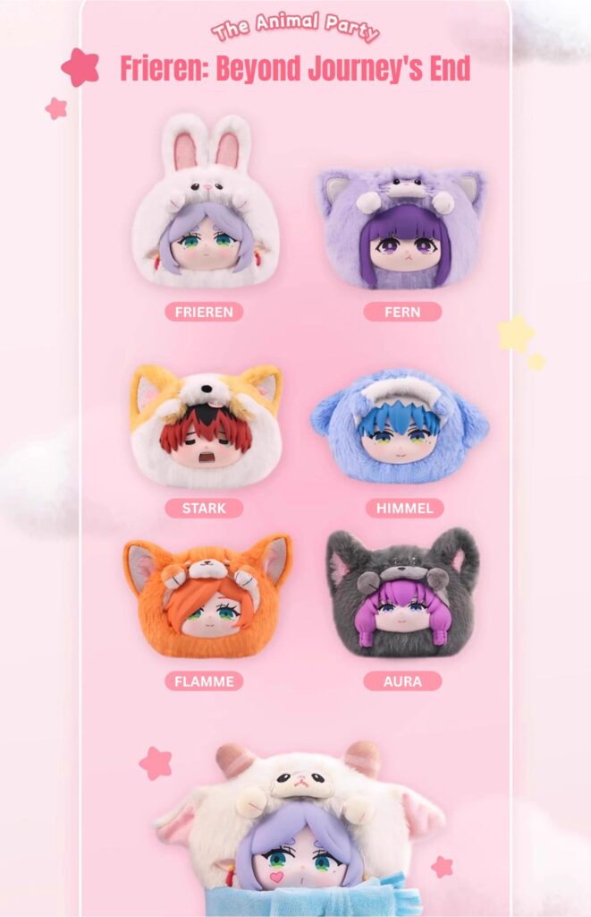 Original Frieren The Animal Party Fern Plush | Frieren Merchandise