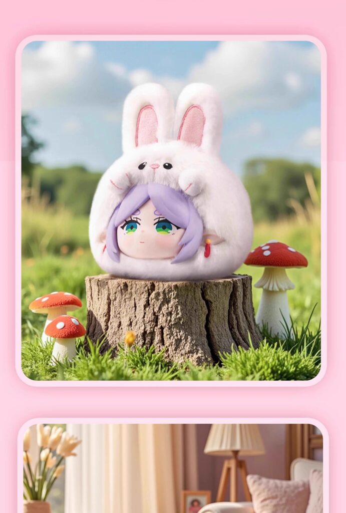 Original Frieren The Animal Party Fern Plush | Frieren Merchandise