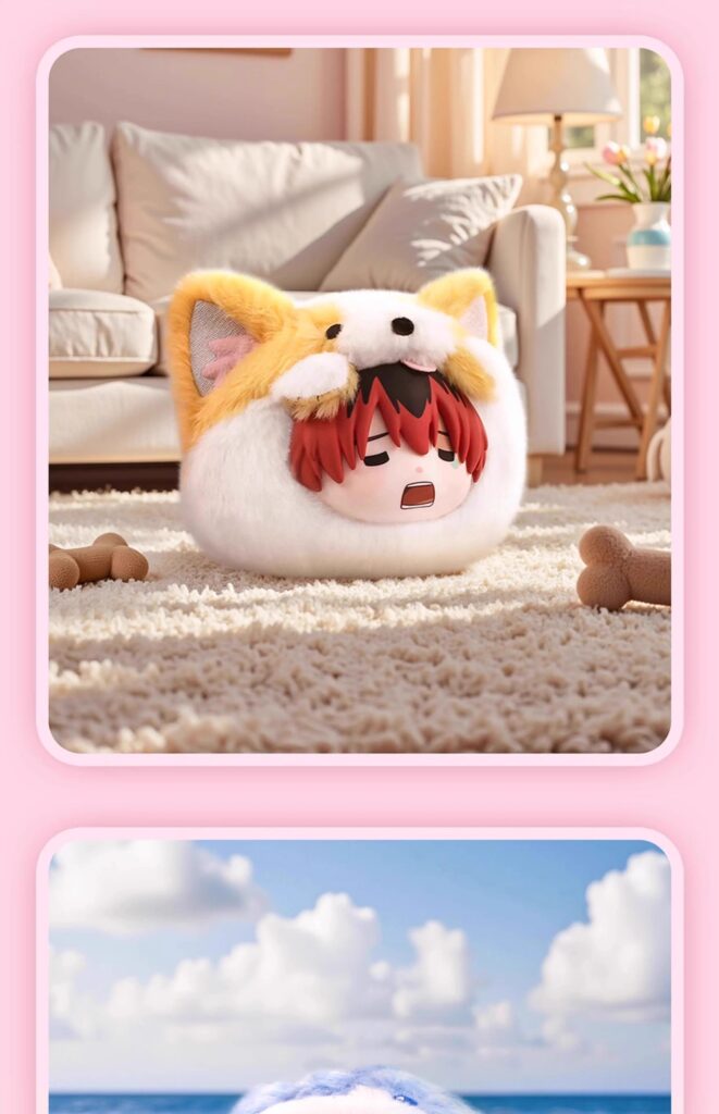 Original Frieren The Animal Party Fern Plush | Frieren Merchandise