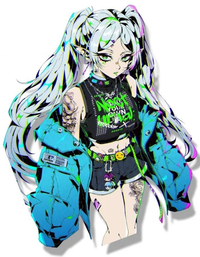 Frieren Goth Sticker