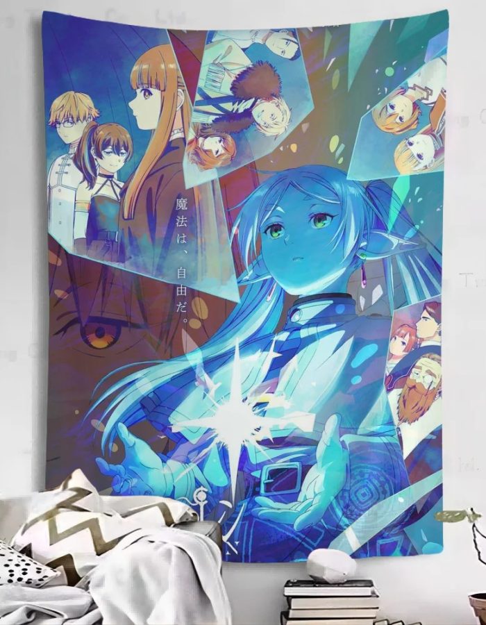 Frieren Fanart Tapestry